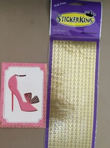 Gold Peel off Stickers gold borders for wedding Card Making crafts 13 borders 9 - Picture 1 of 5