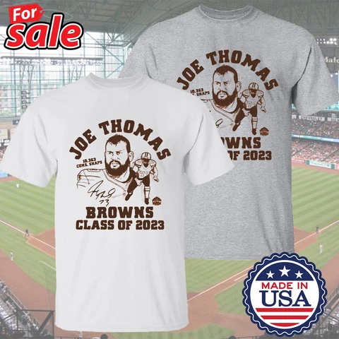 Joe Thomas Cleveland Browns Hall Of Fame Class of 2023 Homage T-Shirt Gifts Fans Cover