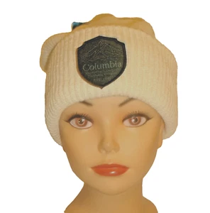 NWT Columbia Unisex Ivory Acrylic Cuffed Spring Grove Beanie OS - Picture 1 of 4