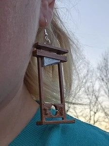 Vive la révolution "guillotine Earrings, French Revolution, Gothic Horror... - Picture 1 of 1