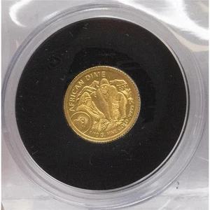 Ruanda 10 Francs 2021 - Berggorilla - 1/10 g. - Gold - Bild 1 von 2