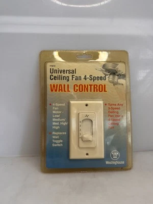 Universal Ceiling Fan 4-Speed Wall Control. Westinghouse 77872. - Image 1 of 2