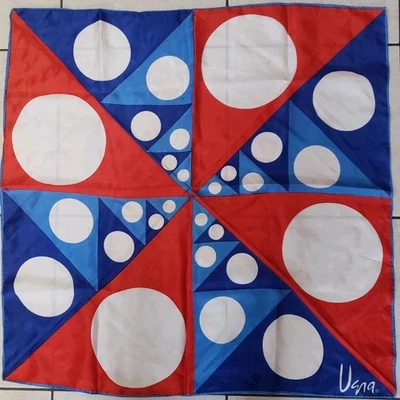 Bufanda Vera vintage 26x27" rojo blanco y azul lunares molinete patriótico Foto 1 de 2