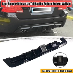 Heckstoßstange Diffusor Lip Für BMW E60 2004-10 Tail Spoiler Splitter Halterung - Bild 1 von 6