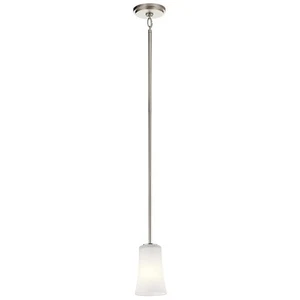 Kichler Armida 43077CH Mini Pendant 1 Light Satin Etched Cased Opal Glass NEW - Picture 1 of 5