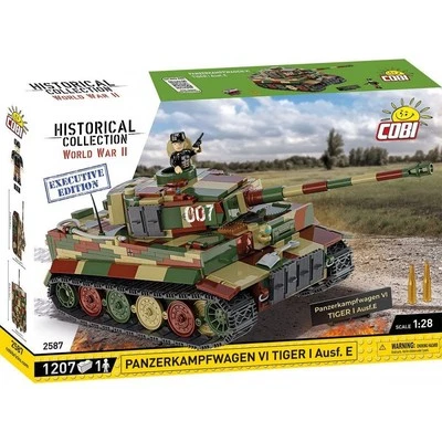 Cobi 2587 1:28 WWII Tiger I Ausf. E Executive Edition Brick Kit 1207 Pieces - Image 1 of 4