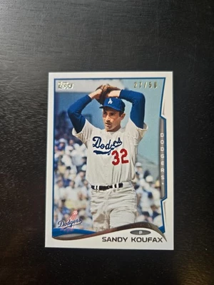 2020 Topps Transcendent VIP Party Through The Years Sandy Koufax 2014 #/50 - Image 1 of 2
