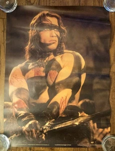 Vintage Arnold Schwarzenegger Conan der Barbar Filmplakat (1982) 22,5"x17" - Bild 1 von 9