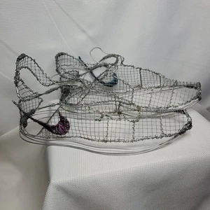 Woven Wire Handmade Tennis Shoes Sneakers Swoosh - Picture 1 of 10