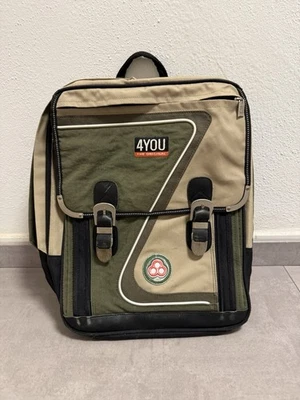 4YOU Rucksack Schulranzen Ocker/Kaki/Beige - Bild 1 von 4
