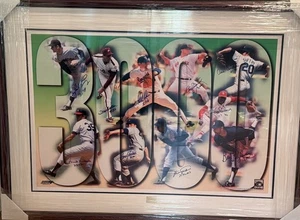 3000 Strikeout Club Signed Print 34x46 HOF Seaver Clemens Gibson /100 - Picture 1 of 10