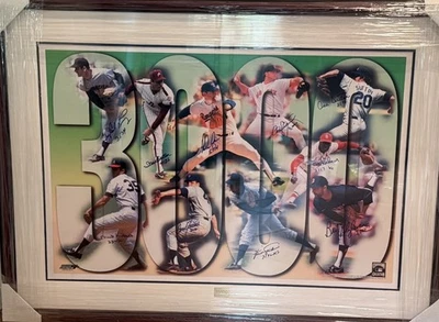 3000 Strikeout Club Signed Print 34x46 HOF Seaver Clemens Gibson  /100 - Image 1 of 4