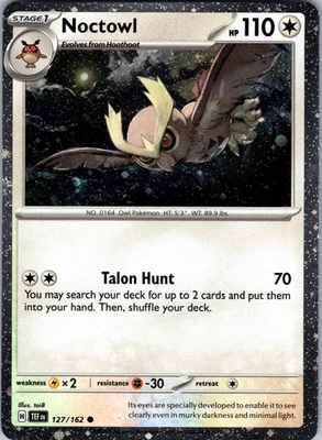 Noctowl Cosmos Holo 127/162 SV05: Temporal Forces Common - NM - Image 1 of 2