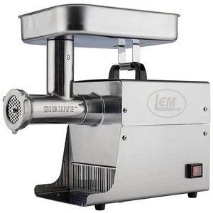 LEM #8 Big Bite Meat Grinder 0.5 HP Sturdy Rifled Head and Storage Drawer 17791 - Picture 1 of 5