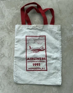 Airliners International Tote Bag Washington DC Convention 1993 Canvas WAHS - Bild 1 von 4