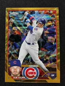 2023 Topps Chrome - Ian Happ #102 Gold Wave Refractor 🔥🔥31/50🔥🔥 - Picture 1 of 3