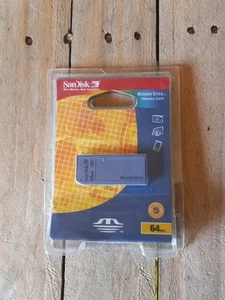 SANDISK 64MB MEMORY STICK Memory Card SDMS-64-822 NEW Vintage - Picture 1 of 2