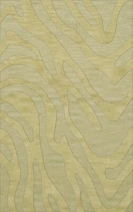 Green Swirls Lines Stripes Transitional Area Rug Animal Print DV2 - Picture 1 of 35