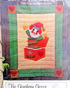 Trapunta applique coperta bambino vintage anni 70 modello cucito Jack nella scatola 45x60 - Foto 1 di 1