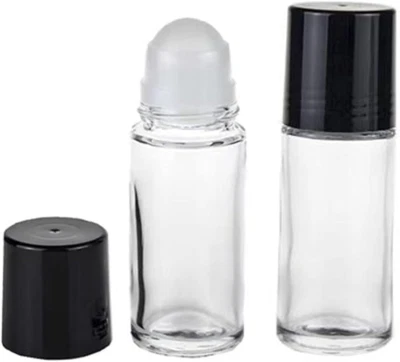 2 Piezas 50Ml/1.7Oz Vidrio Desodorante Rodillo Vacío Botellas Desodorante C Foto 1 de 4