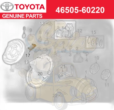 Toyota Land Cruiser Lexus LX570 OEM Parking Brake Anchor Block 46505-60220 - Image 1 of 2