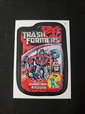 Transformers Wacky Packages 2007 TRASH FORMERS #25 Garbage Pail Geezers Back GPK