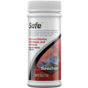 Seachem Safe 50 grams Removes Chlorine Chloramine Ammonia Detoxifies Nitrate