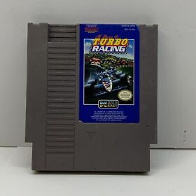 Juego Al Unser Jr's Turbo Racing NES Nintendo y Manga de Polvo Manual Probado Limpio