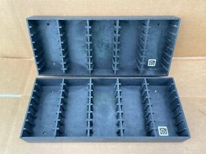 VINTAGE BRYCO DAT RAX WALL OR SHELF RACK PAIR FOR DIGITAL AUDIO TAPES