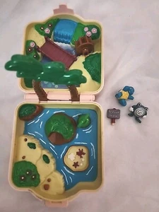 Pre Owned Pokemon Tomy Pink Playset 1997 With Poliwhirl And Squirtle - Picture 1 of 7