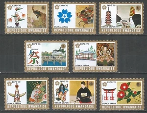 Rwanda 1970 year , mint stamps MNH(**) birds flowers - Picture 1 of 1