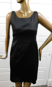 Armani Collezioni Italien schwarz Tessuto Stretch ärmelloses Kleid Gr. 10 - Bild 1 von 5
