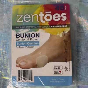 2 Packages of 24 ZenToes Bunion Pain Relief Pads to Wear with Shoes - Picture 1 of 2