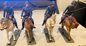 STARLUX: FOUR Swiss soldiers on horses: Rare - Picture 1 of 5