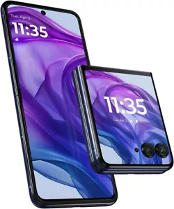 Motorola Razr+ Plus 2024 50 ULTRA XT2451 256GB Unlocked Midnight Blue -Very Good - Picture 1 of 6