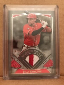 2017 Topps Museum Collection Billy Hamilton Meaningful Material Patch Reds 18/50 - Picture 1 of 2