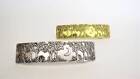 Silver or bronze gold metal trees and moon night time hair clip barrette