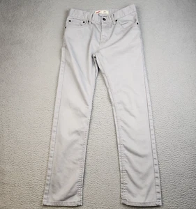 Levis 511 Jeans Boys 18 Reg Gray Straight Leg Slim Fit Stretch Denim Skater Pant - Picture 1 of 9
