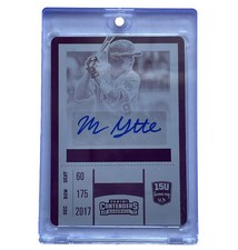 2017 Panini Elite Extra Edition Baseball USAT-MG Mac Guscette Printing Plate 1/1