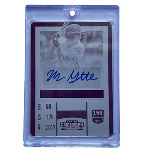 2017 Panini Elite Extra Edition Baseball USAT-MG Mac Guscette Printing Plate 1/1