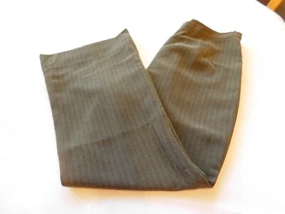 Le костюм миниатюрный размер 14P женщин женщины брюки брюки серо-коричневый GUC подержанные - Изображение 1 из 4