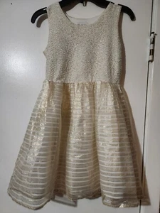 Excellent Children's Place Special Occasions Dress, Ivory, Sz. M 7/8 - Picture 1 of 5