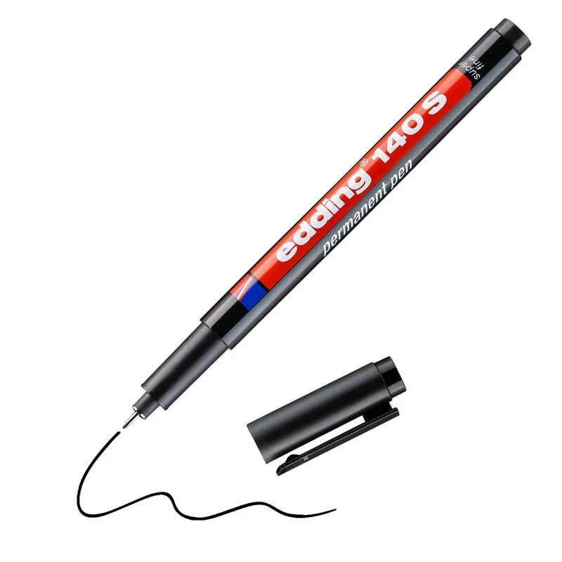 EDDING 140 S FOLIENSCHREIBER WASSERFEST SCHWARZ PERMANENT PEN