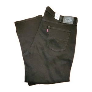 LEVIS 541 Athletic Taper Jeans Stretch Big & Tall Sizing Black NWT 46x30 - Picture 1 of 6