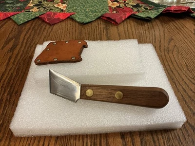 Нож резной по дереву Case XX,3 Edge, с кожаными ножнами, отличное б/у состояние товара - Изображение 1 из 4