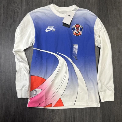 耐克 SB 美国奥运会滑板球衣长袖 T 恤男式 XS 全新带标签 HF4376-100 — 第 1/4 张图片