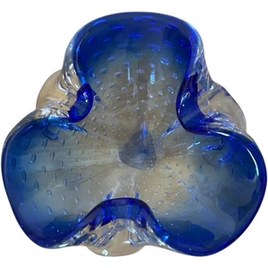 Murano Sommerso Blue Art Blue Aschenbecher/Rauch verwandte Produkte 60er Jahre MCM Italien - Bild 1 von 17