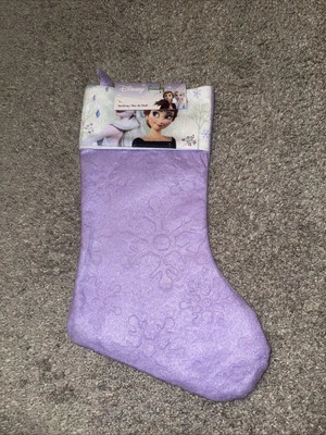 Medias de Navidad Disney Frozen fieltro color púrpura RUZ Foto 1 de 3
