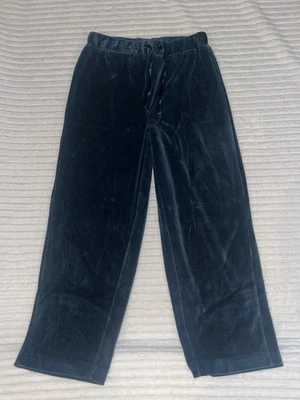 Pantalones Bobbie Brooks Vintage Para Mujer Terciopelo Verde Esmeralda Cordón Talla M” Foto 1 de 3