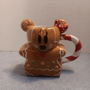 Disney Minnie Mouse Gingerbread Ceramic Coffee Cup Mug New - Picture 1 of 8